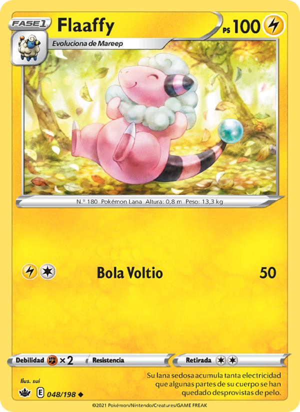 Flaaffy 48 — Reinado Escalofriante (Spanish Pokémon TCG card)