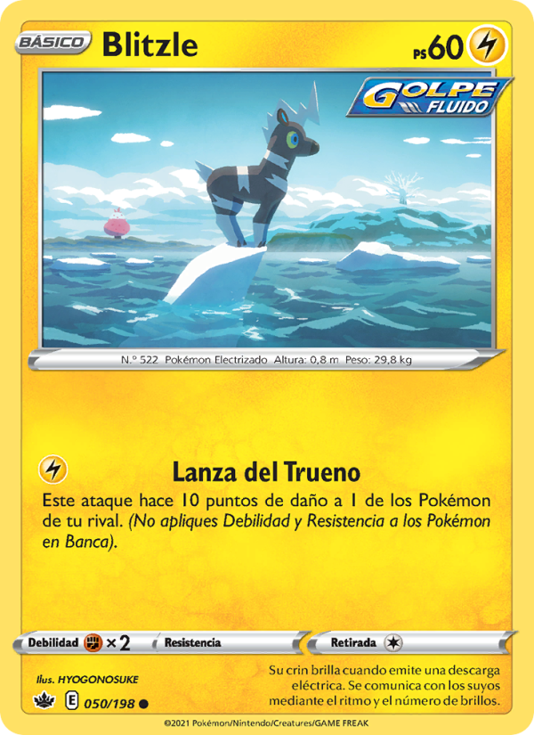 Blitzle 50 — Reinado Escalofriante (Spanish Pokémon TCG card)