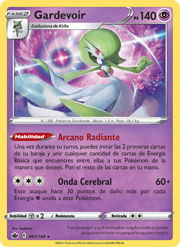 Gardevoir 61 — Reinado Escalofriante (Spanish Pokémon TCG card)