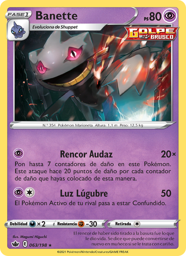 Banette 63 — Reinado Escalofriante (Spanish Pokémon TCG card)
