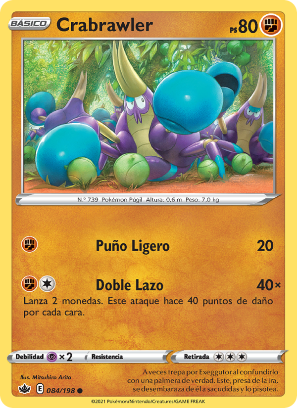 Crabrawler 84 — Reinado Escalofriante (Spanish Pokémon TCG card)