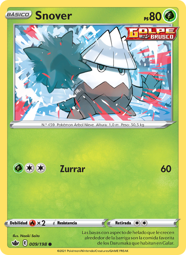 Snover 9 — Reinado Escalofriante (Spanish Pokémon TCG card)