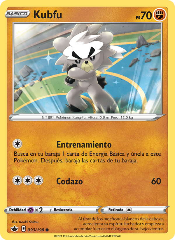 Kubfu 93 — Reinado Escalofriante (Spanish Pokémon TCG card)