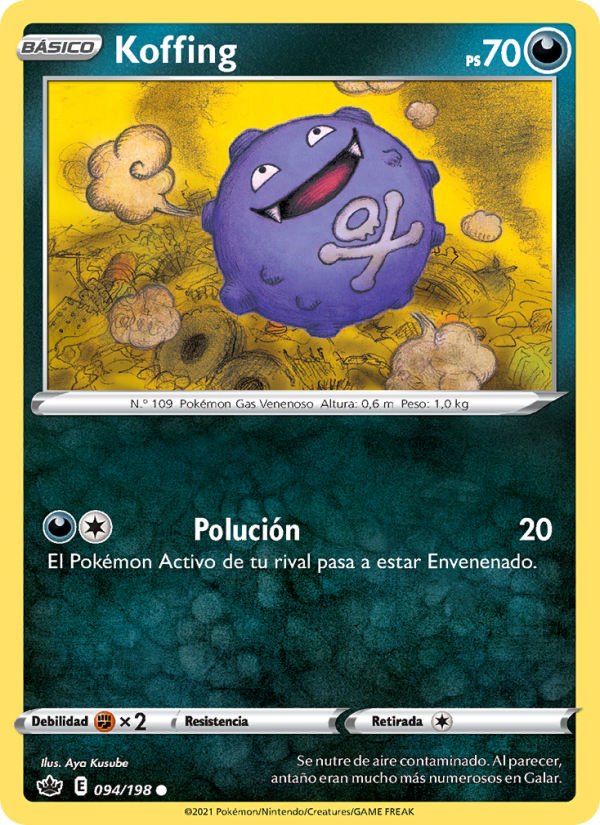 Koffing 94 — Reinado Escalofriante (Spanish Pokémon TCG card)
