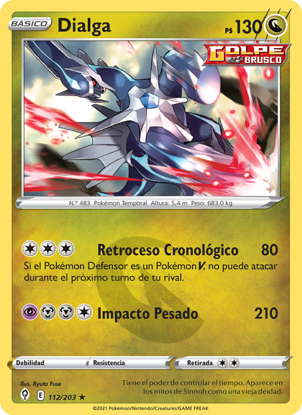 Dialga 112 — Cielos Evolutivos (Spanish Pokémon TCG card)
