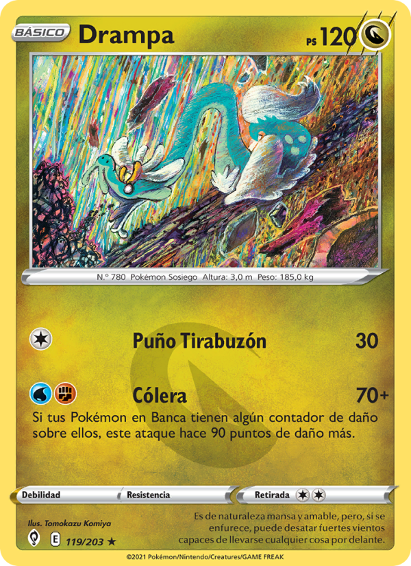 Drampa 119 — Cielos Evolutivos (Spanish Pokémon TCG card)
