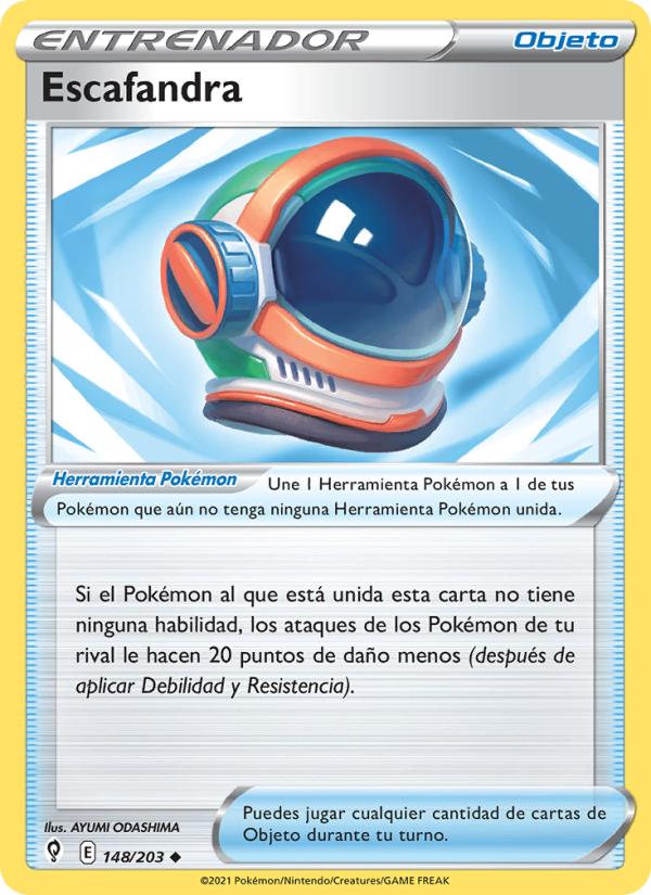 Escafandra 148 — Cielos Evolutivos (Spanish Pokémon TCG card)