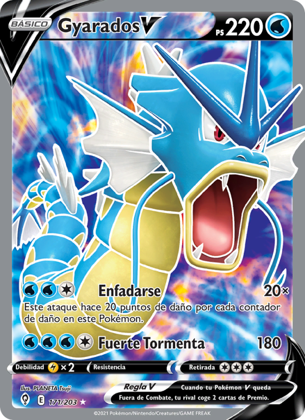 Gyarados V 171 — Cielos Evolutivos (Spanish Pokémon TCG card)