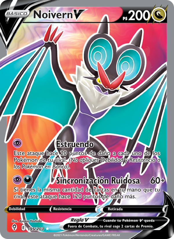 Noivern V 195 — Cielos Evolutivos (Spanish Pokémon TCG card)
