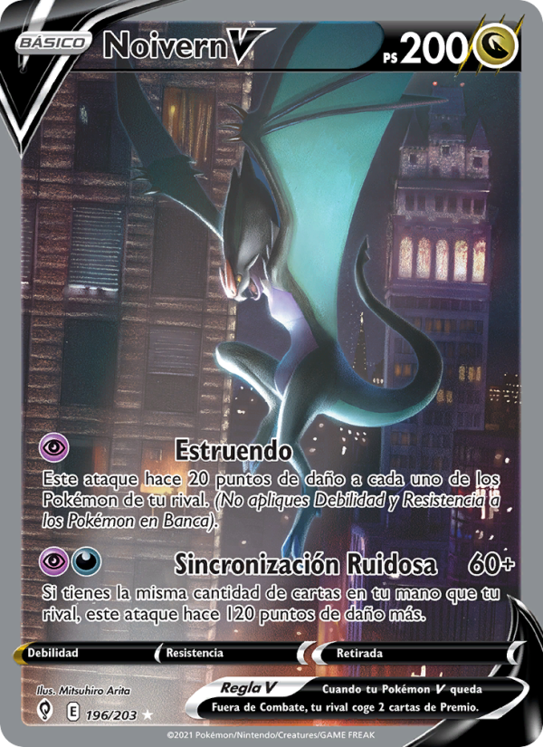Noivern V 196 — Cielos Evolutivos (Spanish Pokémon TCG card)