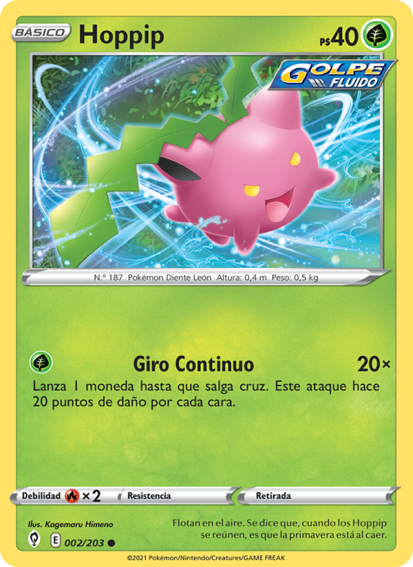 Hoppip 2 — Cielos Evolutivos (Spanish Pokémon TCG card)