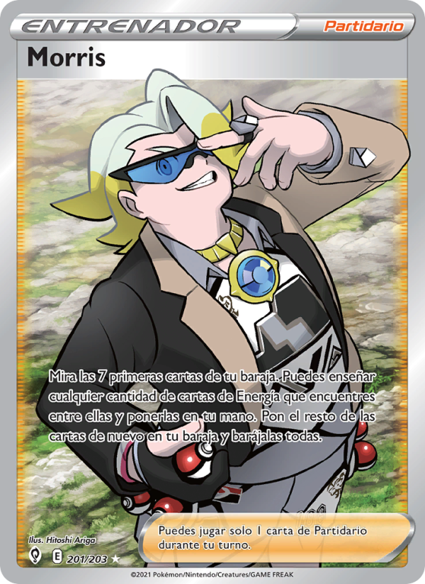 Morris 201 — Cielos Evolutivos (Spanish Pokémon TCG card)
