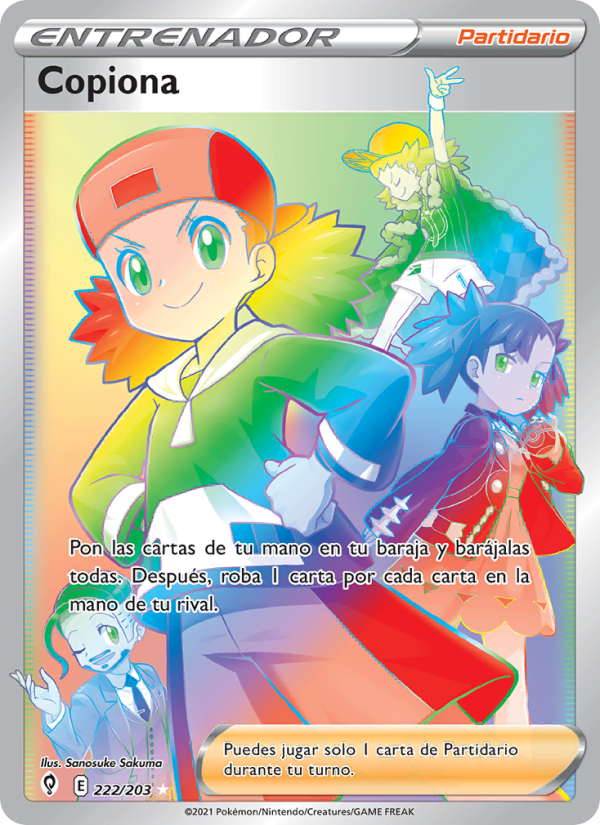 Copiona 222 — Cielos Evolutivos (Spanish Pokémon TCG card)