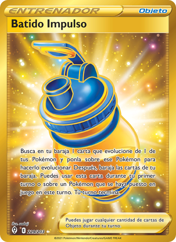 Batido Impulso 229 — Cielos Evolutivos (Spanish Pokémon TCG card)