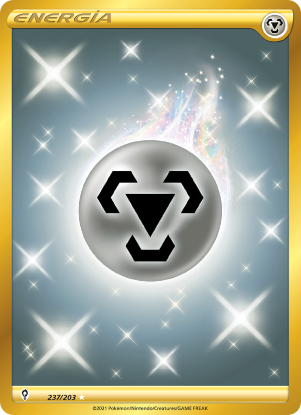 Energía Metálica 237 — Cielos Evolutivos (Spanish Pokémon TCG card)