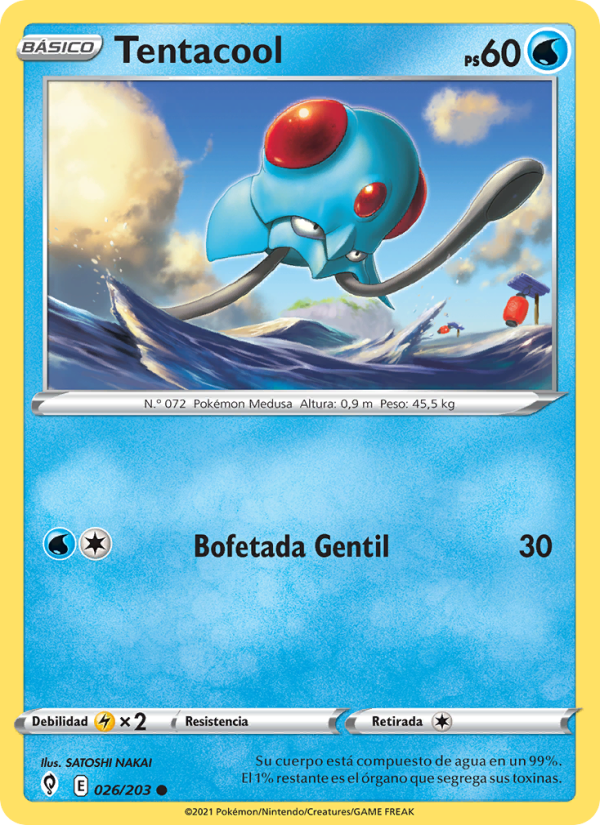 Tentacool 26 — Cielos Evolutivos (Spanish Pokémon TCG card)