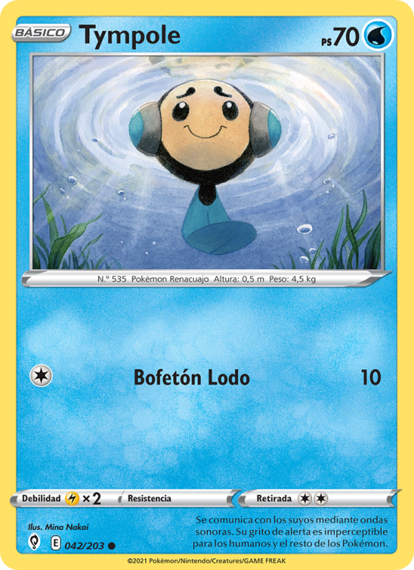 Tympole 42 — Cielos Evolutivos (Spanish Pokémon TCG card)