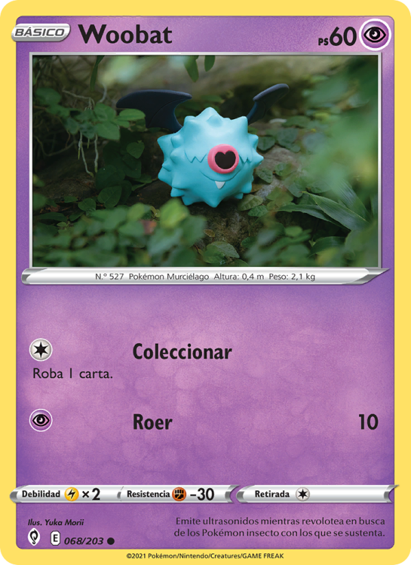 Woobat 68 — Cielos Evolutivos (Spanish Pokémon TCG card)