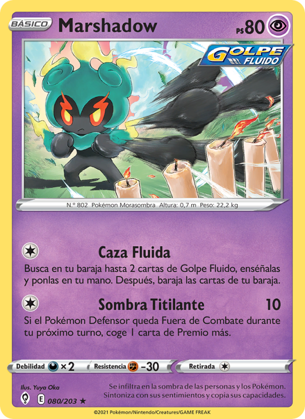 Marshadow 80 — Cielos Evolutivos (Spanish Pokémon TCG card)