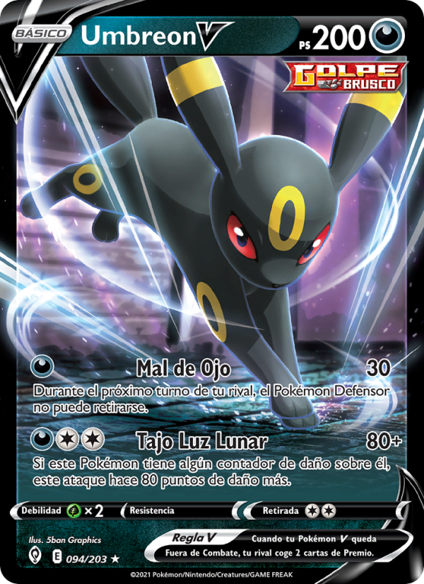 Umbreon V 94 — Cielos Evolutivos (Spanish Pokémon TCG card)