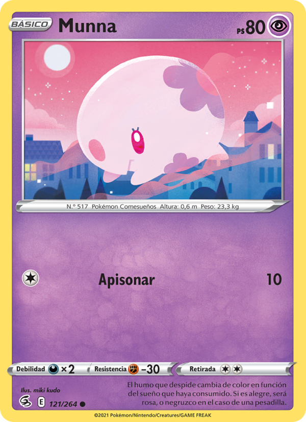 Munna 121 — Golpe Fusión (Spanish Pokémon TCG card)