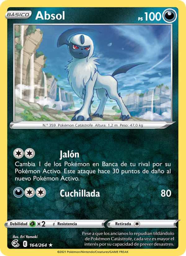 Absol 164 — Golpe Fusión (Spanish Pokémon TCG card)