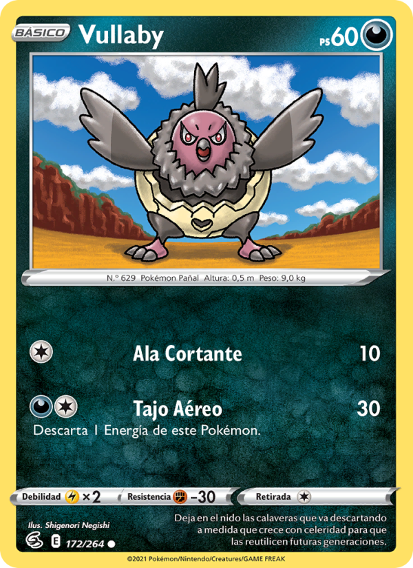 Vullaby 172 — Golpe Fusión (Spanish Pokémon TCG card)