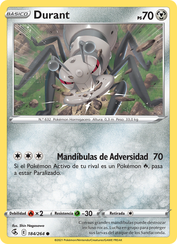 Durant 184 — Golpe Fusión (Spanish Pokémon TCG card)