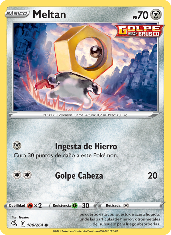 Meltan 188 — Golpe Fusión (Spanish Pokémon TCG card)