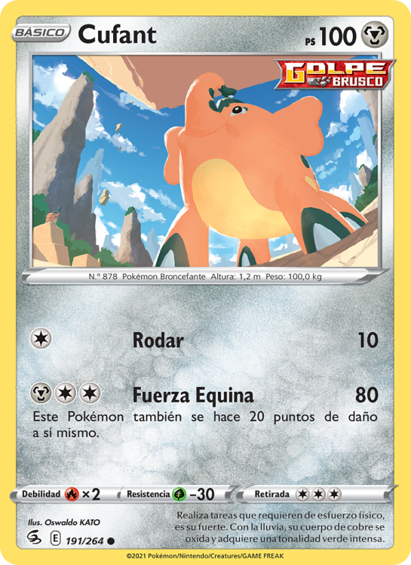 Cufant 191 — Golpe Fusión (Spanish Pokémon TCG card)