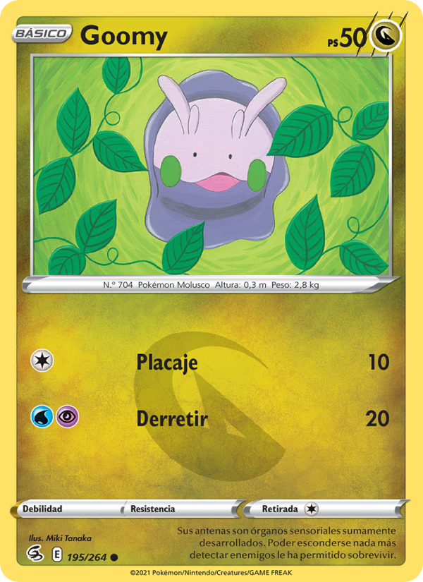 Goomy 195 — Golpe Fusión (Spanish Pokémon TCG card)