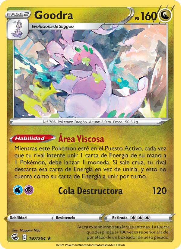 Goodra 197 — Golpe Fusión (Spanish Pokémon TCG card)
