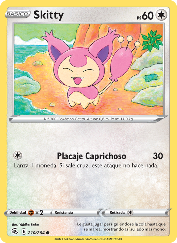 Skitty 210 — Golpe Fusión (Spanish Pokémon TCG card)