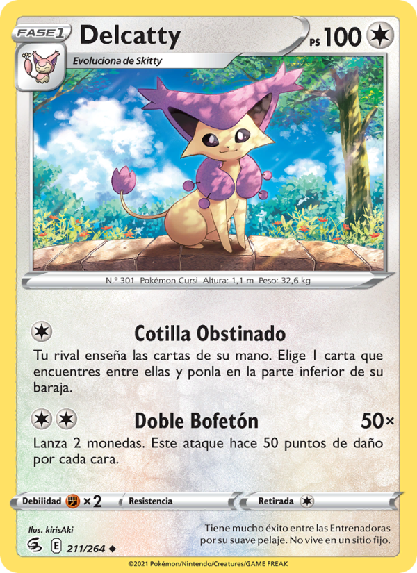 Delcatty 211 — Golpe Fusión (Spanish Pokémon TCG card)