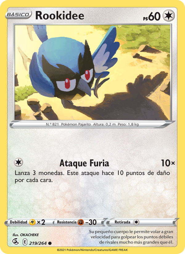 Rookidee 219 — Golpe Fusión (Spanish Pokémon TCG card)