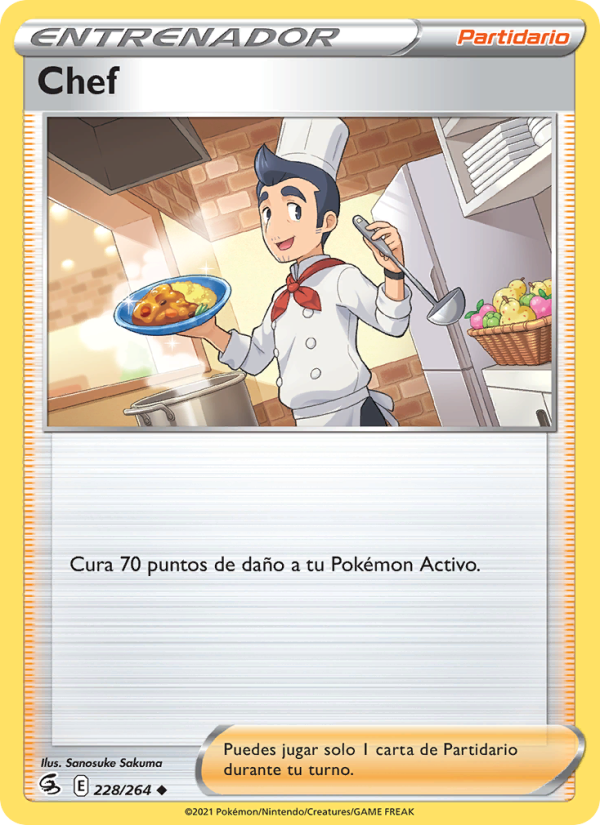 Chef 228 — Golpe Fusión (Spanish Pokémon TCG card)