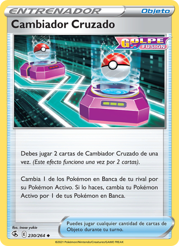Cambiador Cruzado 230 — Golpe Fusión (Spanish Pokémon TCG card)