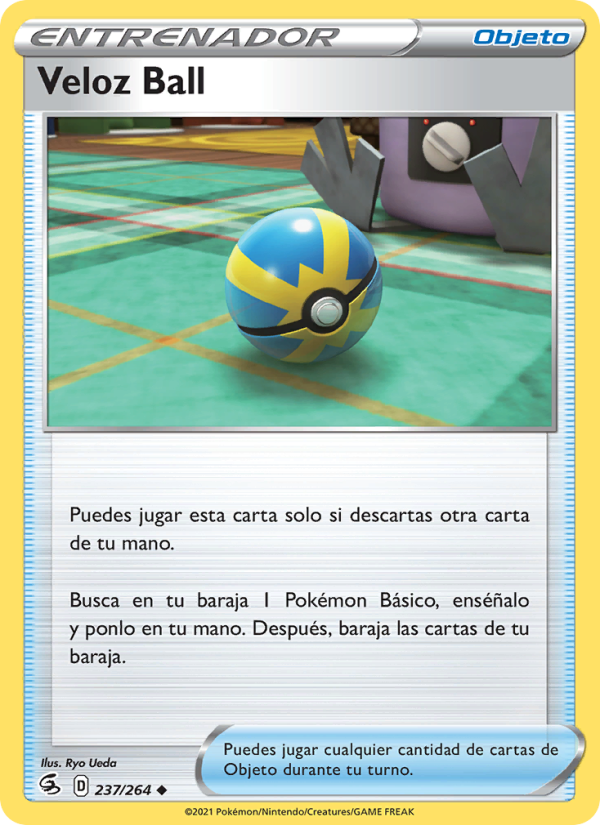 Veloz Ball 237 — Golpe Fusión (Spanish Pokémon TCG card)