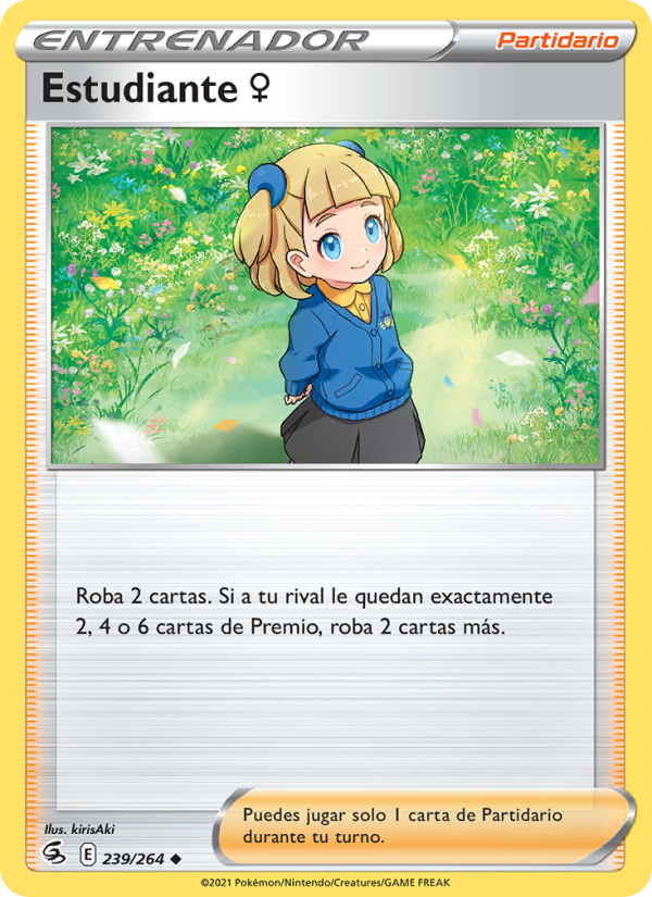 Estudiante ♀ 239 — Golpe Fusión (Spanish Pokémon TCG card)