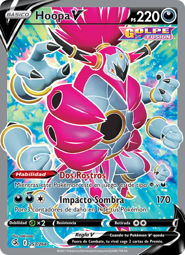 Hoopa V 253 — Golpe Fusión (Spanish Pokémon TCG card)