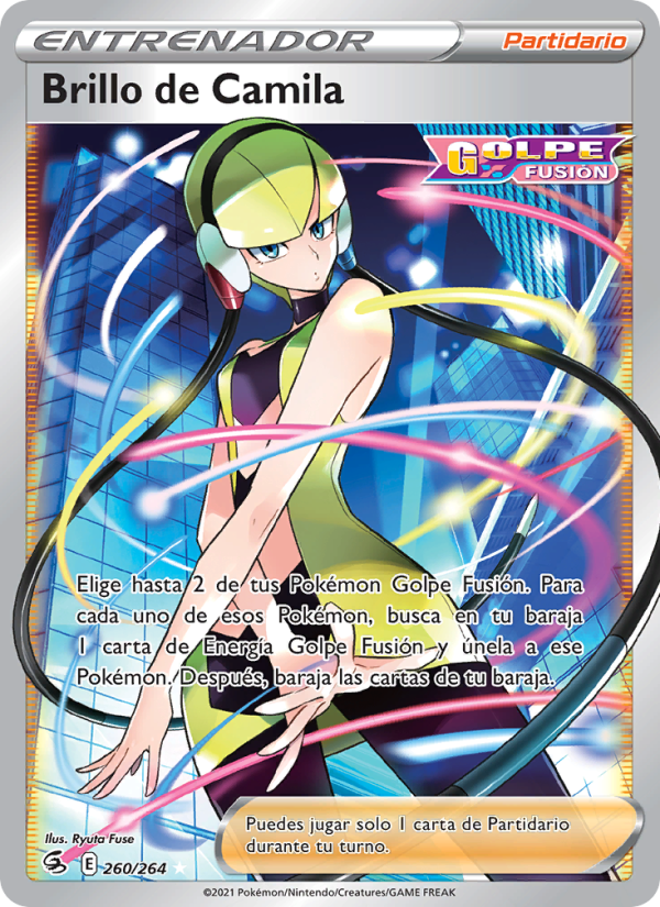 Brillo de Camila 260 — Golpe Fusión (Spanish Pokémon TCG card)