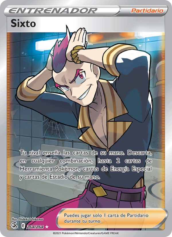 Sixto 264 — Golpe Fusión (Spanish Pokémon TCG card)