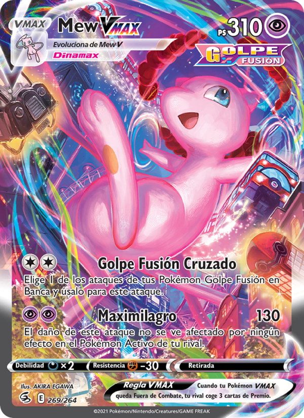 Mew VMAX 269 — Golpe Fusión (Spanish Pokémon TCG card)