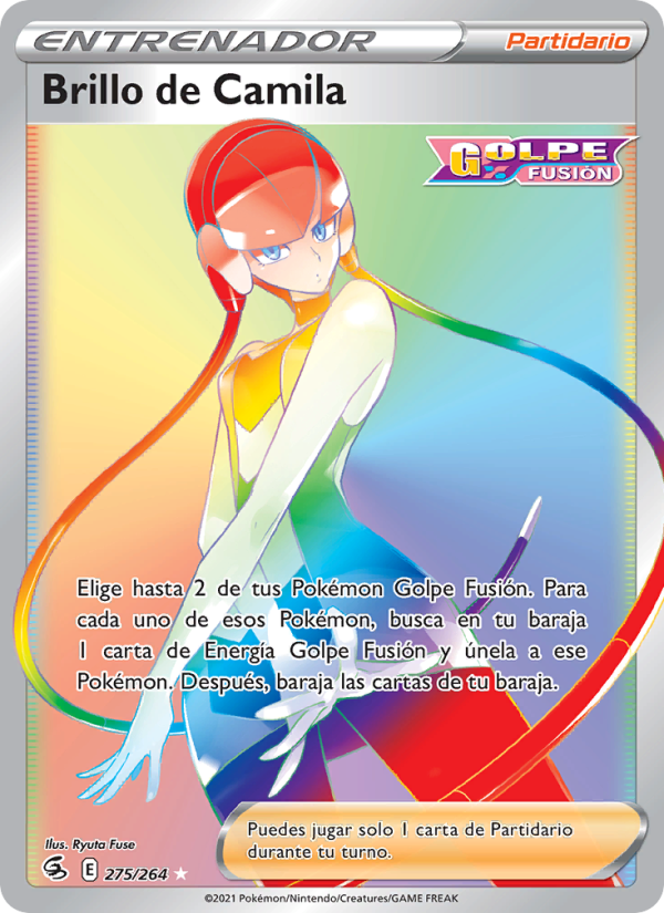 Brillo de Camila 275 — Golpe Fusión (Spanish Pokémon TCG card)