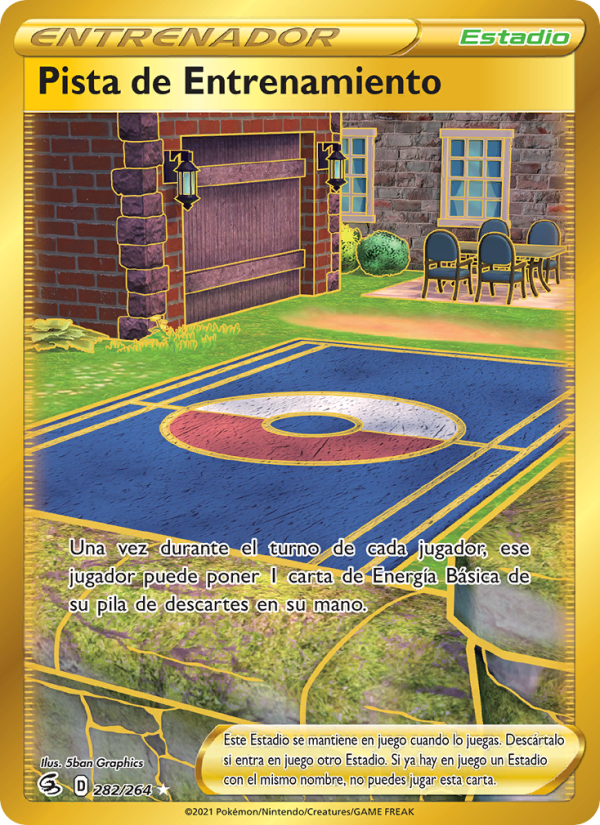Pista de Entrenamiento 282 — Golpe Fusión (Spanish Pokémon TCG card)