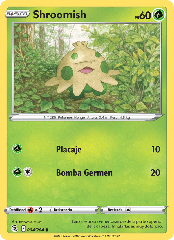 Shroomish 4 — Golpe Fusión (Spanish Pokémon TCG card)