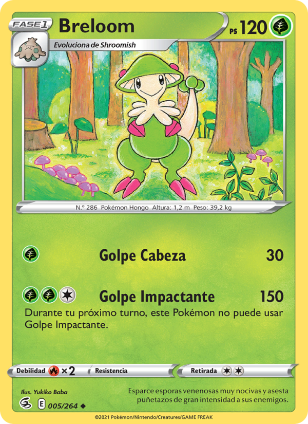 Breloom 5 — Golpe Fusión (Spanish Pokémon TCG card)