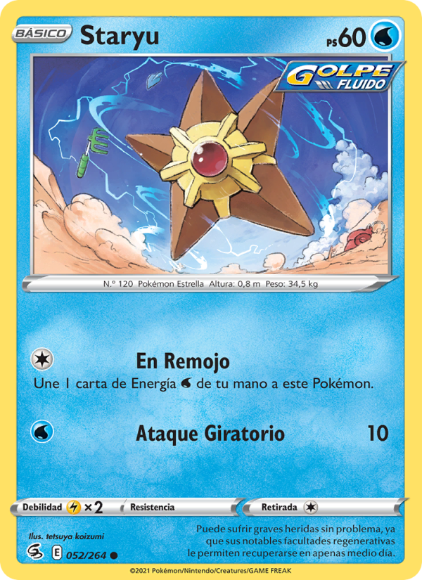 Staryu 52 — Golpe Fusión (Spanish Pokémon TCG card)