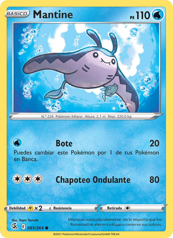 Mantine 61 — Golpe Fusión (Spanish Pokémon TCG card)