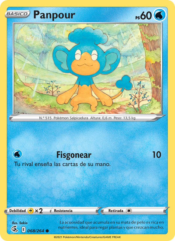 Panpour 68 — Golpe Fusión (Spanish Pokémon TCG card)